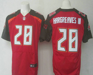 Men's Tampa Bay Buccaneers #28 Vernon Hargreaves III Red Team Color NFL Nike Elite Jersey