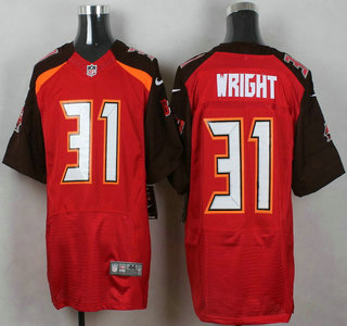 Men's Tampa Bay Buccaneers #31 Major Wright Red Team Color NFL Nike Elite Jersey