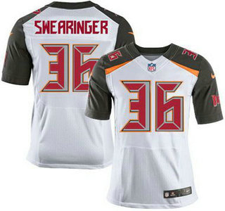 Men's Tampa Bay Buccaneers #36 D. J. Swearinger White Road NFL Nike Elite Jersey