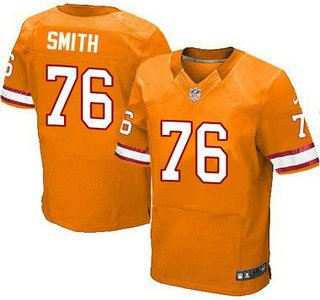 Men's Tampa Bay Buccaneers #76 Donovan Smith Orange Alternate NFL Nike Elite Jersey