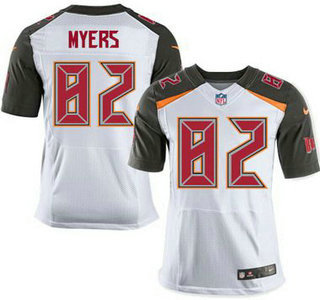 Men's Tampa Bay Buccaneers #82 Brandon Myers White Road NFL Nike Elite Jersey