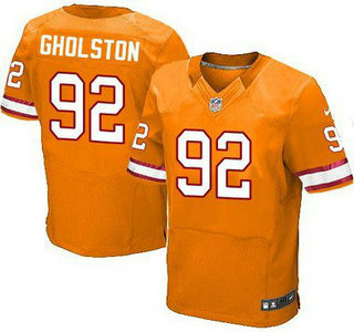 Men's Tampa Bay Buccaneers #92 William Gholston Orange Alternate NFL Nike Elite Jersey