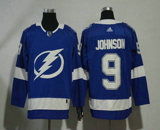 Men's Tampa Bay Lightning #9 Tyler Johnson Light Blue 2017-2018 Hockey Stitched NHL Jersey