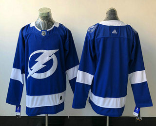 Men's Tampa Bay Lightning Blank Light Blue 2017-2018 Hockey Stitched NHL Jersey