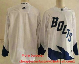 Men's Tampa Bay Lightning Blank White 2022 Stadium Series Authentic Jersey