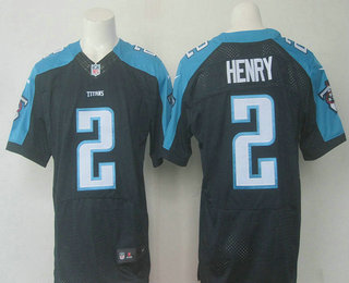 Men's Tennessee Titans #2 Derrick Henry Navy Blue Alternate NFL Nike Elite Jersey
