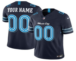 Men's Tennessee Titans Active Player Custom Navy 2026 FUSE Rivalries Collection Limited Stitched Jersey