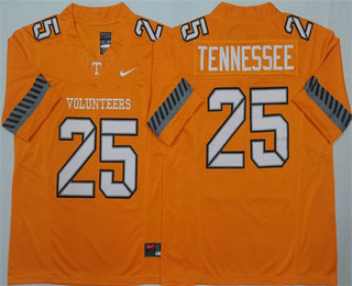 Men's Tennessee Volunteers #25 Tennessee Limited Orange 2025 College Football Jersey