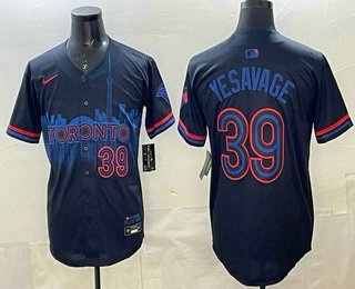 Men's Toronto Blue Jays #39 Trey Yesavage Black City Limited Jersey