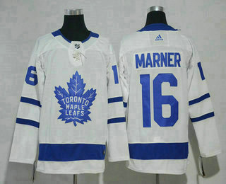 Men's Toronto Maple Leafs #16 Mitchell Marner White 2017-2018 Hockey Stitched NHL Jersey