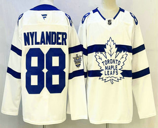 Men's Toronto Maple Leafs #88 William Nylander White 2018 Stadium Series Stitched Jersey
