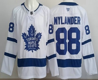 Men's Toronto Maple Leafs #88 William Nylander White Authentic Jersey
