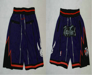 Men's Toronto Raptors Just Don Purple Swingman Shorts