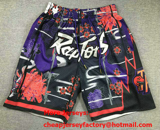 Men's Toronto Raptors Purple Rabbit Swingman Shorts
