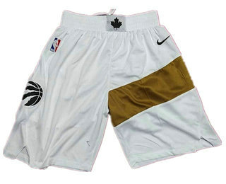 Men's Toronto Raptors White Nike 2018 NBA Swingman City Edition Shorts