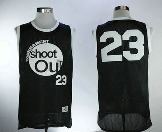 Men's Tournament Shakur Tupac #23 Birdie torneo Shoot Out Black Swingman Basketball Jersey