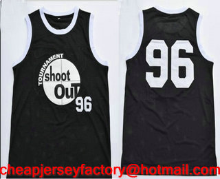 Men's Tournament Shakur Tupac #96 Birdie torneo Shoot Out Black Swingman Basketball Jersey