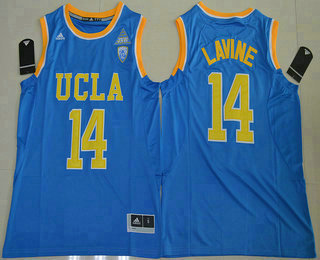 Men's UCLA Bruins #14 Zach LaVine Light Blue College Basketball Nike Swingman Jersey