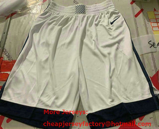 Men's USA Basketball 2021 White Tokyo Olympics Stitched Home Shorts
