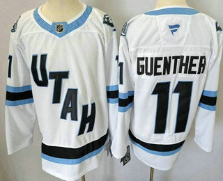 Men's Utah Mammoth #11 Dylan Guenther White Authentic Jersey