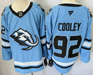 Men's Utah Mammoth #92 Logan Cooley Blue Authentic Jersey