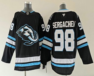 Men's Utah Mammoth #98 Mikhail Sergachev Navy 2025 Stitched Jersey