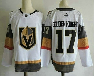 Men's Vegas Golden Knights #17 Golden Knights White 2017-2018 Hockey Stitched NHL Jersey