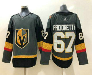 Men's Vegas Golden Knights #67 Max Pacioretty Gray 2017-2018 Hockey Stitched NHL Jersey