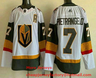 Men's Vegas Golden Knights #7 Alex Pietrangelo White Authentic Jersey