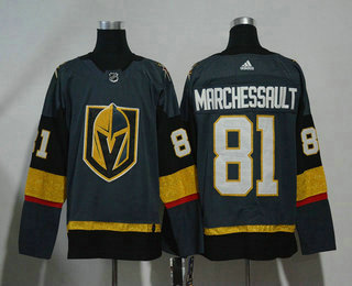 Men's Vegas Golden Knights #81 Jonathan Marchessault Gray 2017-2018 Hockey Stitched NHL Jersey