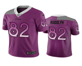 Men's Vikings #82 Kyle Rudolph Purple Vapor Limited City Edition Jersey