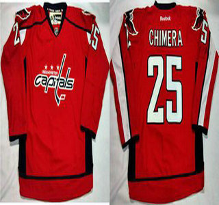 Men's Washington Capitals #25 Jason Chimera Red Home Jersey