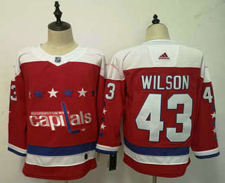 Men's Washington Capitals #43 Tom Wilson NEW Red 2019 Stitched NHL Hockey Jersey