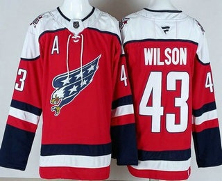 Men's Washington Capitals #43 Tom Wilson Red Alternate Authentic Jersey