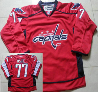 Men's Washington Capitals #77 T.J. Oshie Red Jersey