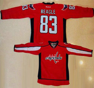 Men's Washington Capitals #83 Jay Beagle Red Home Jersey