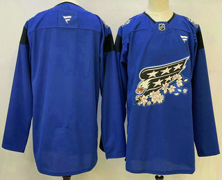 Men's Washington Capitals Blank Blue 50th Authentic Jersey