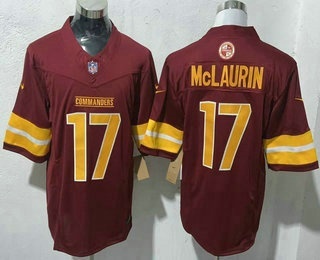 Men's Washington Commanders #17 Terry McLaurin Limited Red FUSE Vapor Jersey