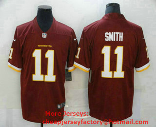 Men's Washington Redskins #11 Alex Smith Burgundy Red NEW 2020 Vapor Untouchable Stitched NFL Nike Limited Jersey