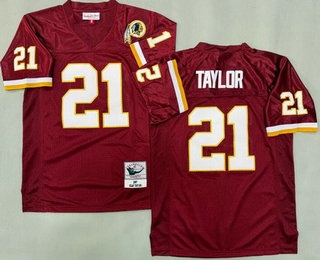 Men's Washington Redskins #21 Sean Taylor Red 2007 Throwback Jersey