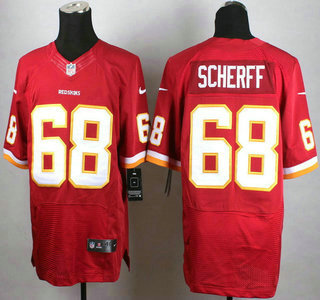 Men's Washington Redskins #68 Brandon Scherff Nike Red Elite Jersey