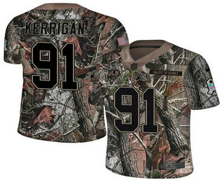 Men's Washington Redskins #91 Ryan Kerrigan Camo Stitched NFL Rush Realtree Nike Limited Jersey