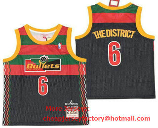 Men's Washington Wizards #6 The District Navy NBA Remix Jersey - Wale