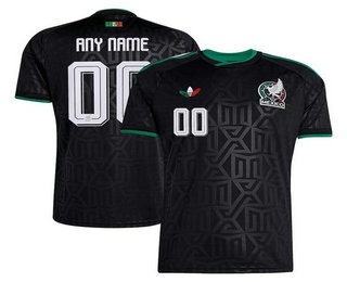 Mens Mexico National Team Black Third 2026 World Cup Soccer Custom Jersey Kit
