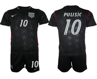 Mens USA National Team #10 Christian Pulisic Away Navy 2026 World Cup Soccer Jersey Suit