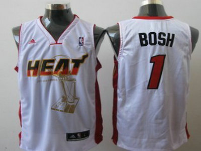 Miami Heats 1 Bosh White The Finals Commemorative Jersey