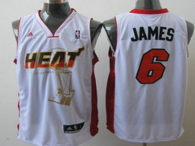 Miami Heats 6 James White The Finals Commemorative Jersey