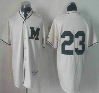Milwaukee Brewers 23 Rickie Weeks 2013 Cream Jersey