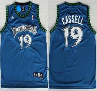 Minnesota Timberwolves #19 Sam Cassell Blue Swingman  Jersey