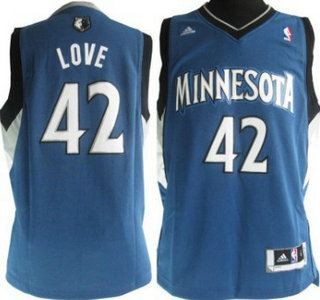 Minnesota Timberwolves 42 Kevin Love Blue Kids Jersey